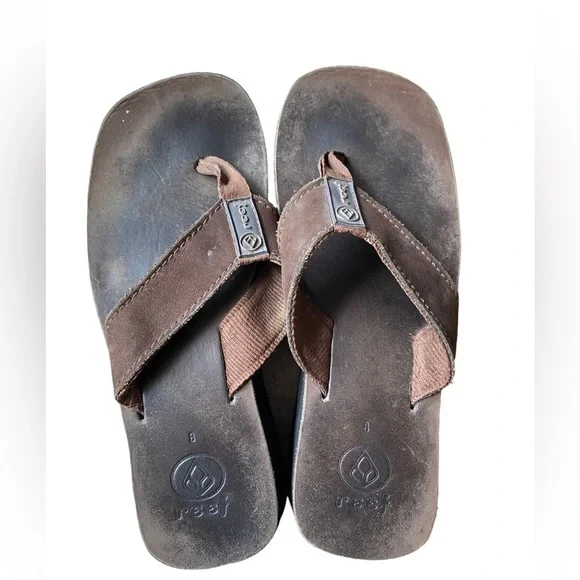 Ladies Reef wedge flip flops Size 8 - Picture 10 of 12